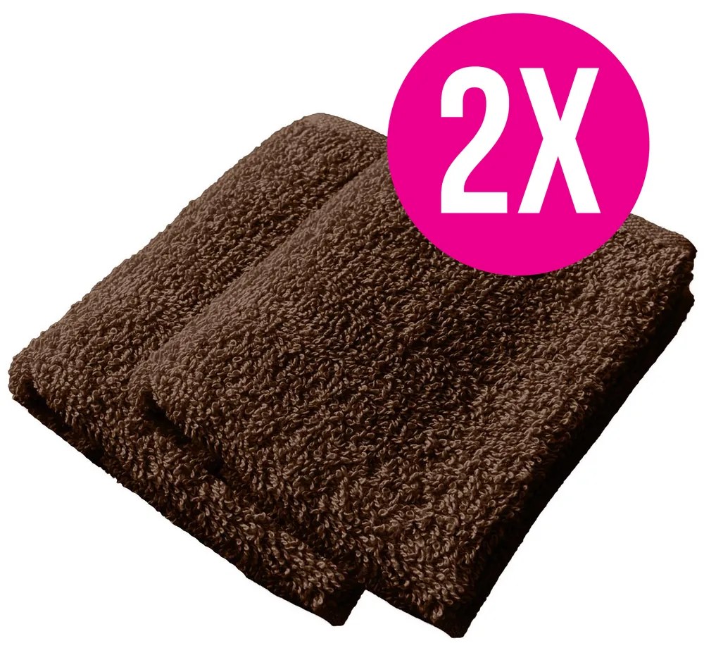 2x froté uterák Homa RIAN BROWN 30x50 cm