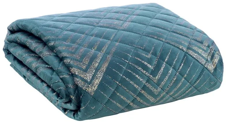 Dekorstudio Luxusný prehoz na posteľ VICTORIA2 v tyrkysovej farbe Rozmer prehozu (šírka x dĺžka): 170x210cm