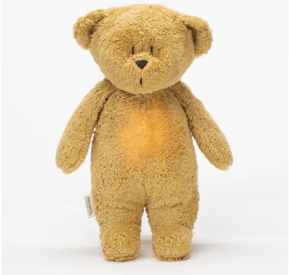 Moonie - Uspávadlo s melódiou a svetlom medvedík 2.0 organic honey