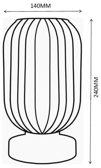 Globo 15469TO - Stolná lampa NORMY 1xE27/40W/230V biela