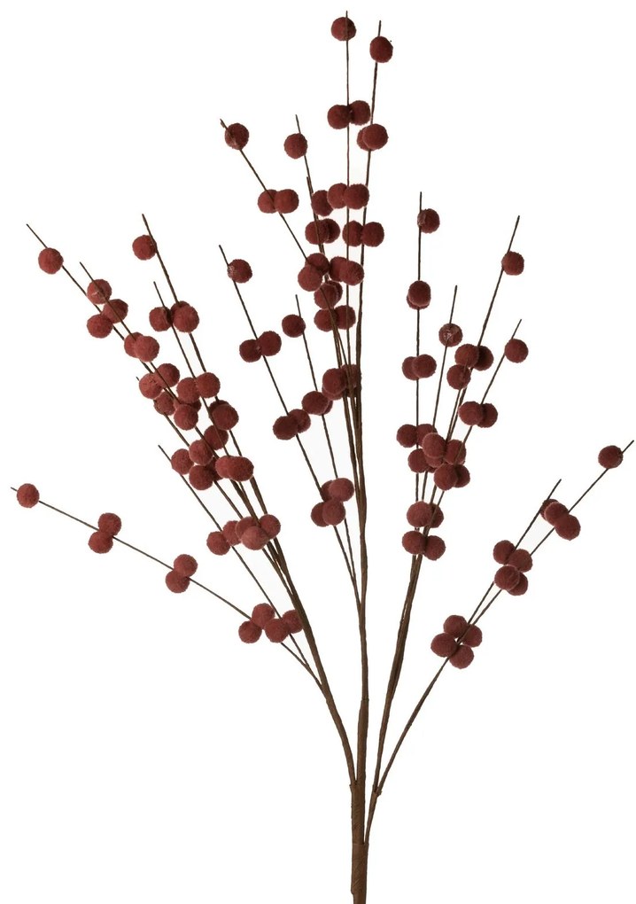 Dekoračný kvet 89 cm, dĺžka zdobenia 40 cm bordová