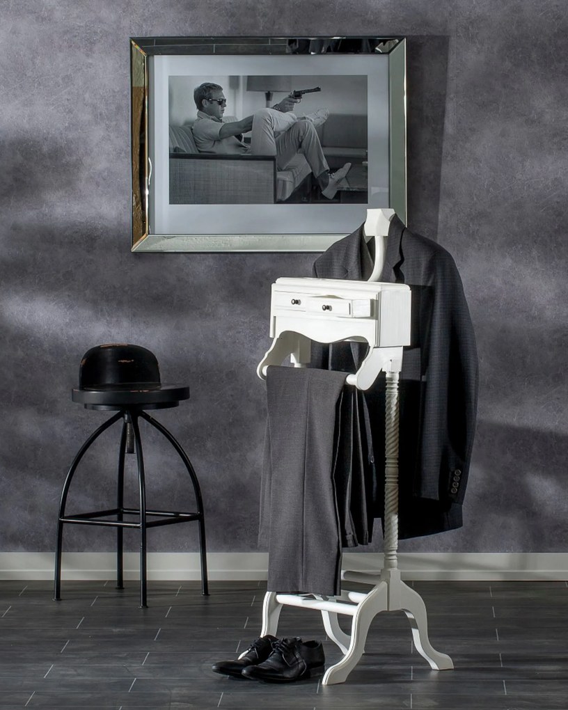 Stojanový vešiak Chester 125 cm white