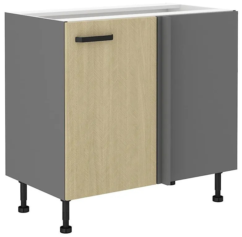 Kuchynská skrinka SCANDI jedľa/antracitová 105 nd 1f bb