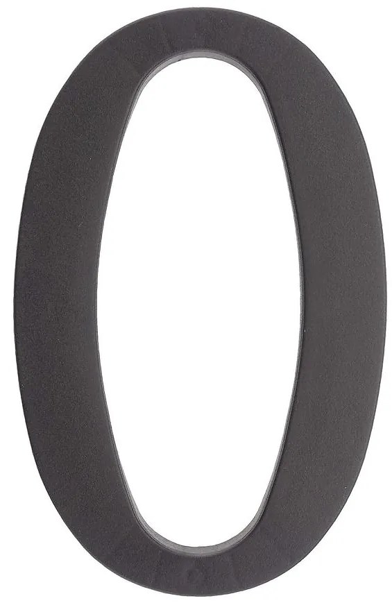 Čierna plastová číslica 0