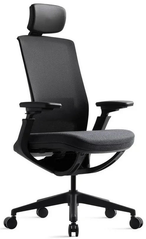Kancelárska ergonomická stolička ROLY — sieť, látka, čierna / viac farieb Antracit