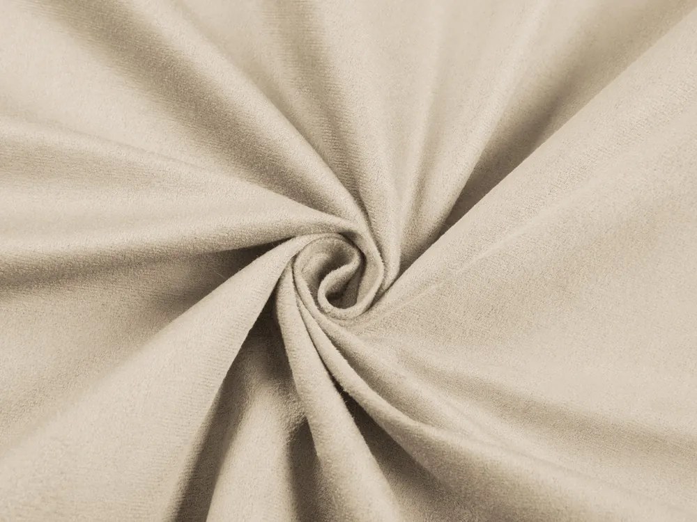 Biante Oválny obrus/imitácia brúsenej kože Alcantara ALC-007 Krémovo béžový 140x220 cm