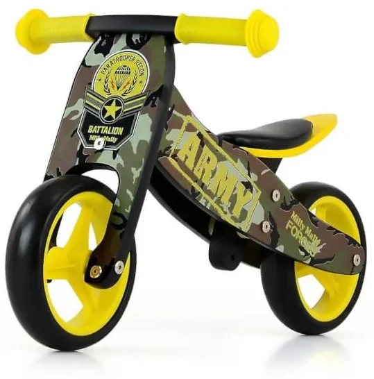 Detské multifunkčné odrážadlo bicykel 2v1 JAKE Army