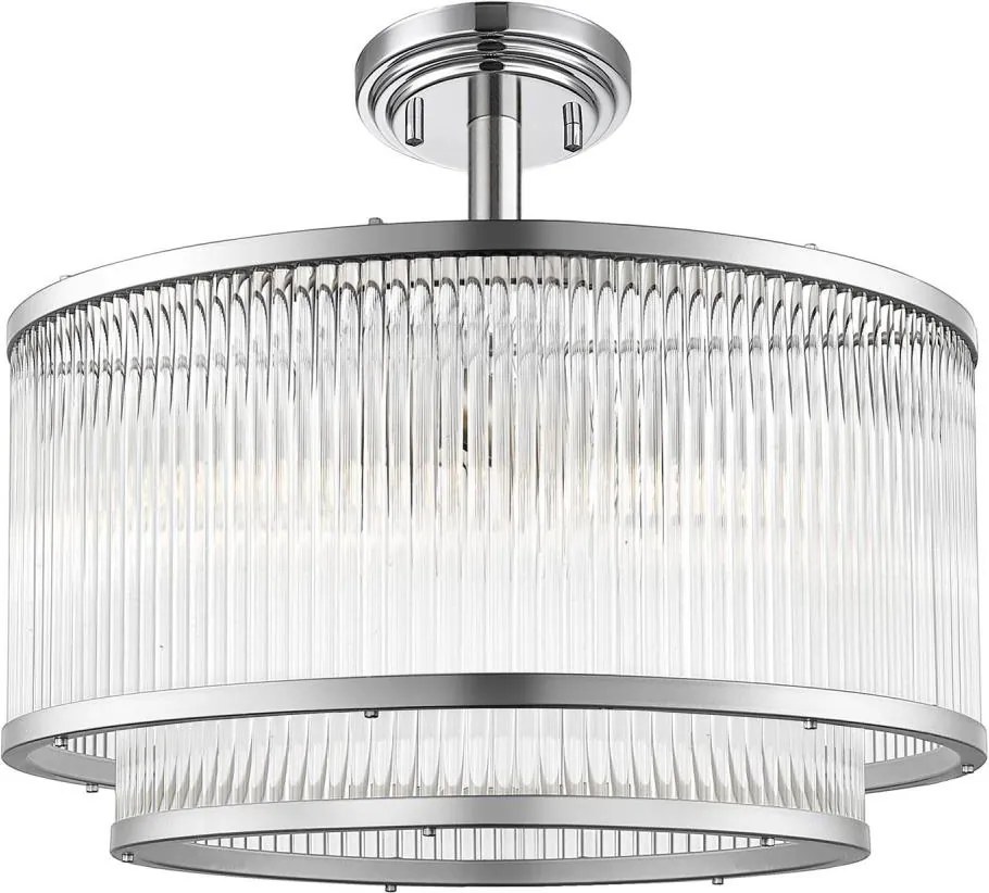 Zuma Line C0528-05H-F4AC - Luster na tyči SERGIO 5xE14/60W/230V chróm