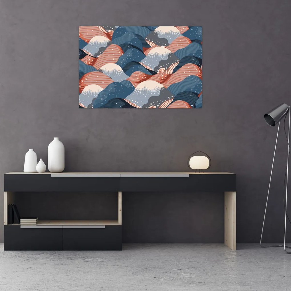 Obraz - Japonské vlny (90x60 cm)