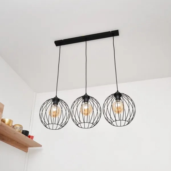 LED Luster na lanku MERCURE 3xE27/15W/230V