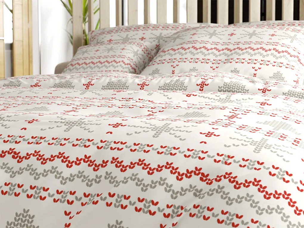 Bavlnené obliečky NORDIC JOY biele Rozmer obliečky: 70 x 90 cm | 140 x 200 cm