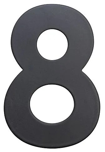 Nerezové číslo v plochom „2D“ prevedení RICHTER RN.75L (čierne), 7, RICHTER Čierna matná