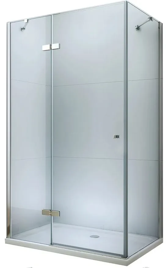 Mexen Roma, sprchovací kút 85 (dvere) x 50 (stena) cm, 6mm číre sklo, chrómový profil, 854-085-050-01-00