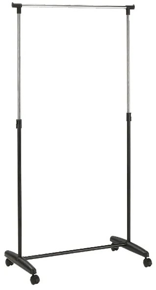 Pojízdný věšák na oblečení Nova černý
