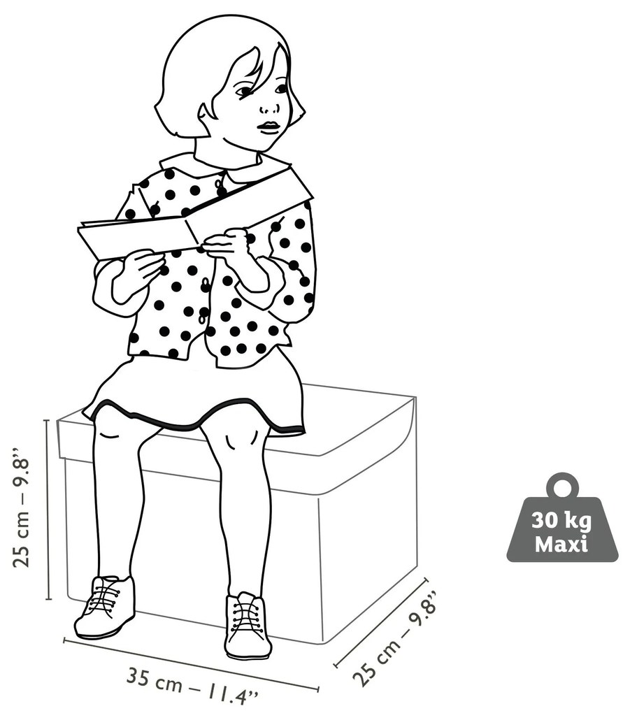 Úložný box na hračky - kuchynský sporák