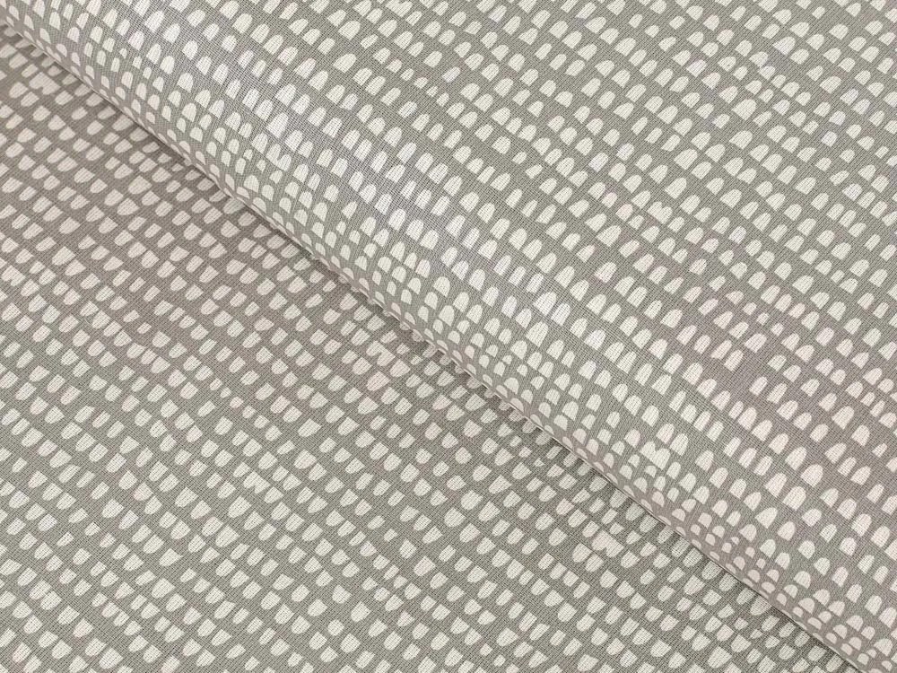 Biante Bavlnené prestieranie na stôl Sandra SA-062 Nepravidelné tvary na sivobéžovom 35x45 cm