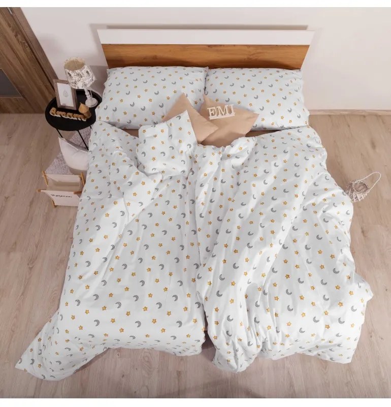 Obliečky bavlnené Moonlight EMI, Štandardný set jednolôžko obsahuje 1x 140x200 + 1x 70x90