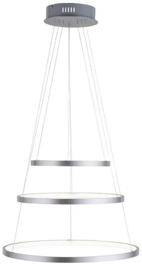 LED Stmievateľný luster na lanku CIRCLE 1xLED/15W/230V + LED/20W + LED/25W