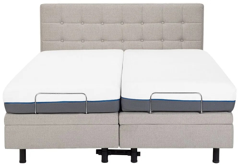 Manželská posteľ 180 cm DUCHE (béžová). Vlastná spoľahlivá doprava až k Vám domov. 1007247