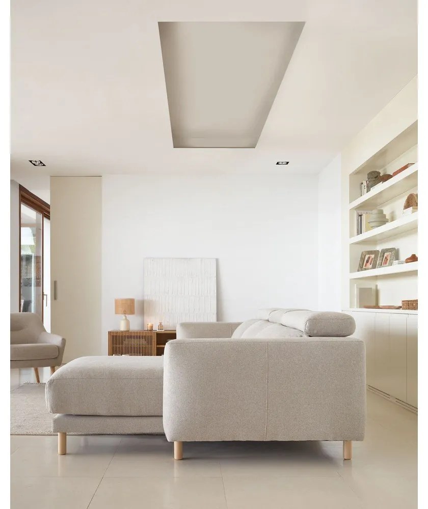 Béžová rohová pohovka (pravý roh) Singa - Kave Home