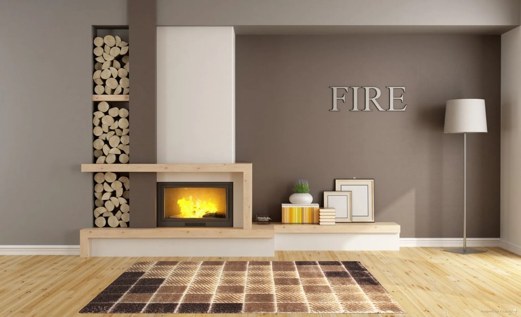 Kusový koberec Seher 3D 2615 Brown Beige, 140x190, hnedá, obývacia izba, Berfin Dywany