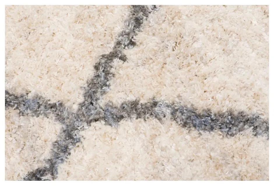 Kusový koberec shaggy Mirza krémový 120x170cm