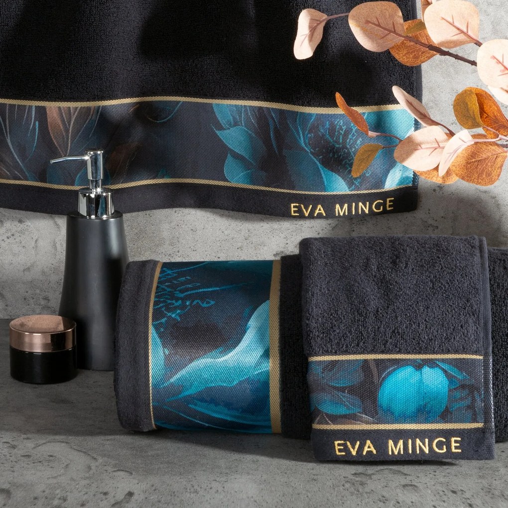 FROTÉ UTERÁK EVA MINGE12 50X90 CM ČIERNA