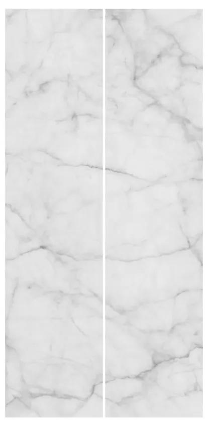 Súprava posuvnej záclony - Bianco Carrara -2 panely