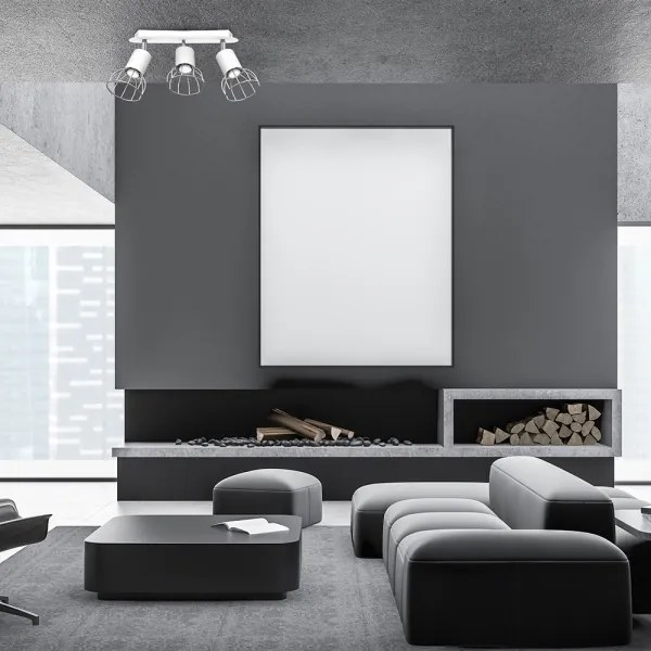 Bodové svietidlo DANTE 3xGU10/25W/230V biela/lesklý chróm