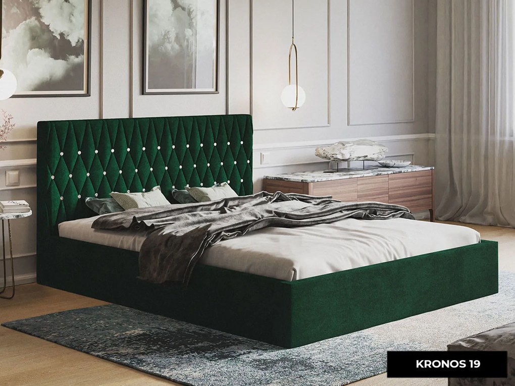 PROXIMA.store - Luxusná čalúnená posteľ GIA ROZMER: 180 x 200 cm