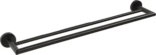 Bemeta Design DARK: Držiak uterákov, 600 mm, dvojitý - 104204050