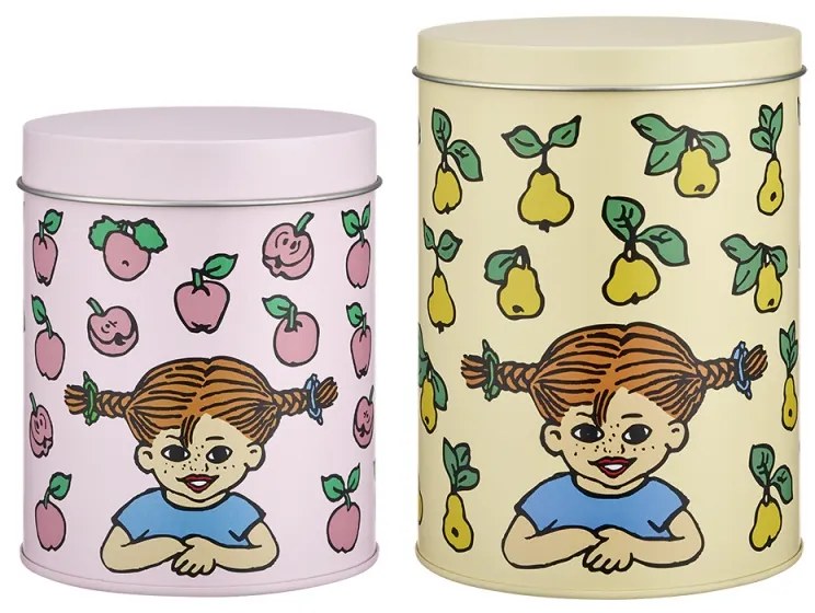Set dóz Pippi Fruits 2 ks, smalt
