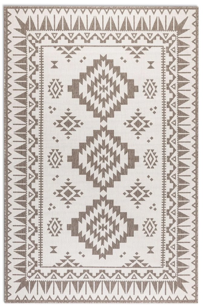 ELLE Decoration, Kusový koberec Gemini 106021 Linen z kolekcie Elle – na von aj na doma, 160x230, béžová, chodba / predsieň