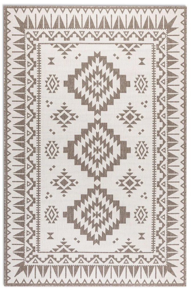 ELLE Decoration, Kusový koberec Gemini 106021 Linen z kolekcie Elle – na von aj na doma, 200x290, béžová, chodba / predsieň