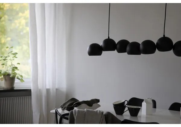 Markslöjd 108860 - Luster na lanku CUPOLO 7xE14/40W/230V čierna