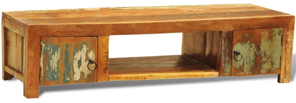 vidaXL TV stolík s 2 dverami vo vintage štýle z reciklovaného  dreva