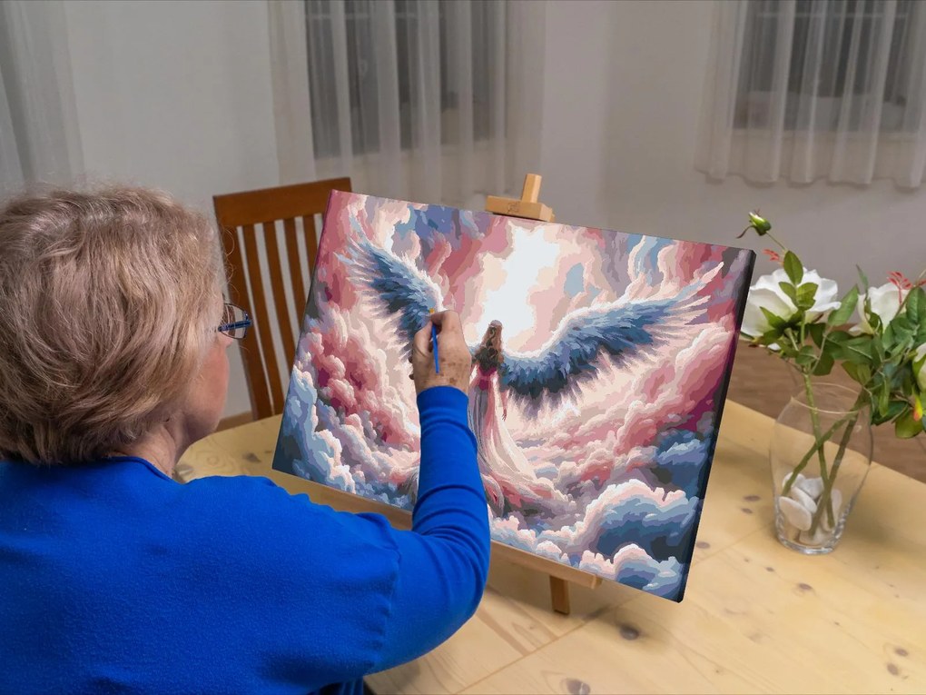 Gario Maľovanie podľa čísel Anjelské krídla Rozmery: 120 x 80 cm, Rámovanie: S vnútorným rámom
