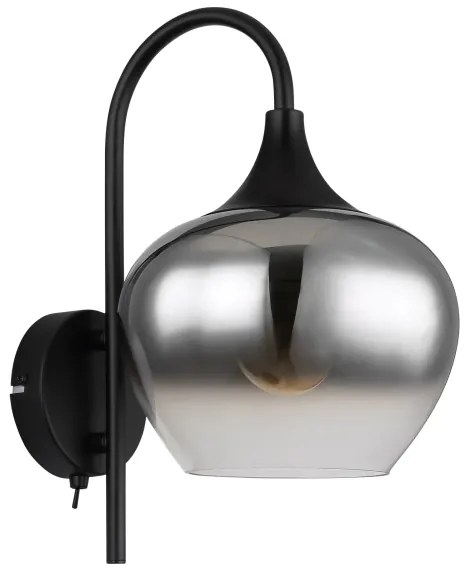 Globo 15548W - Nástenná lampa MAXY 1xE27/40W/230V čierna