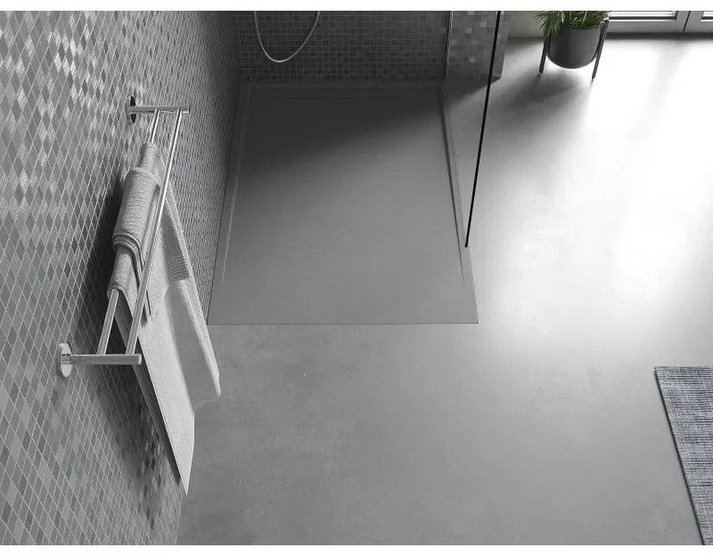 Mexen Amon, SMC obdĺžniková sprchová vanička 120 x 80 cm, šedá, 4F618012