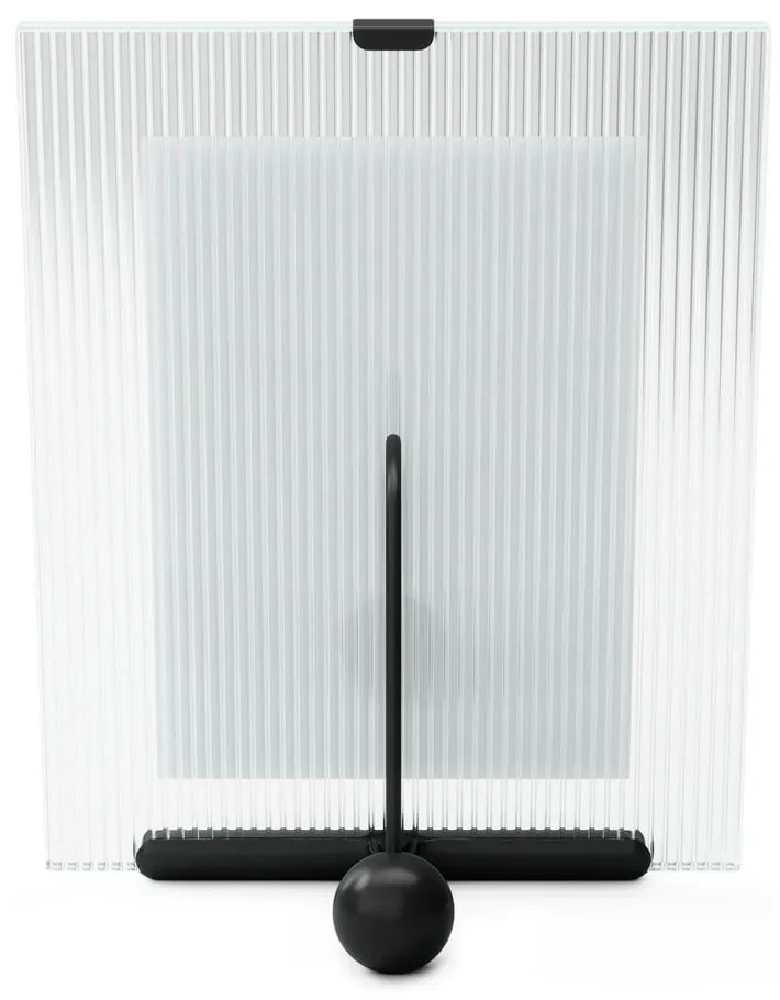 Čierny sklenený stojací rámček 19x23 cm Flute – Umbra