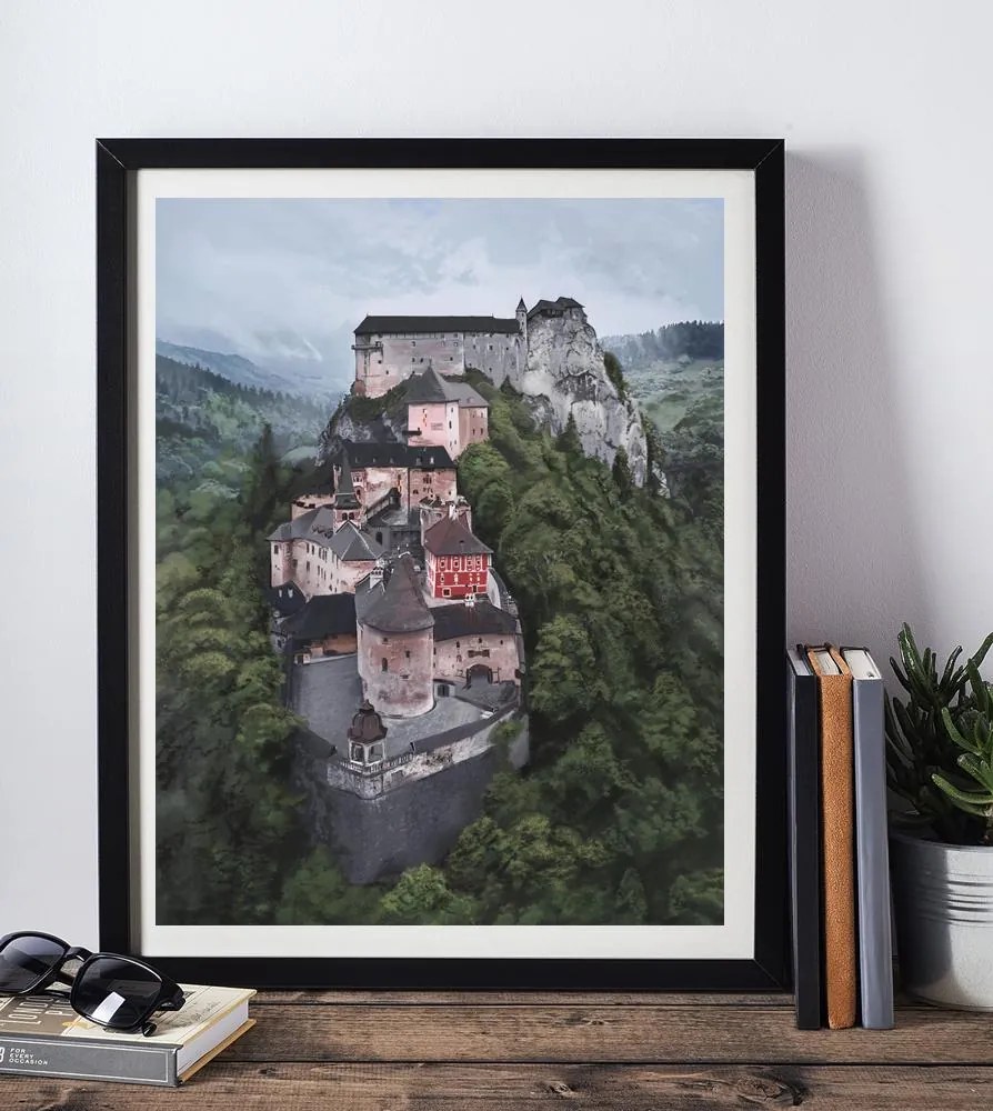 Poster Oravský hrad - Poster A3 bez rámu (27,9€)
