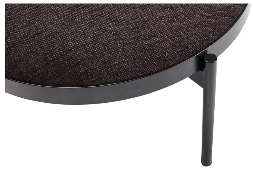 Čierna stolička Hübsch Futuro, ø 65 cm