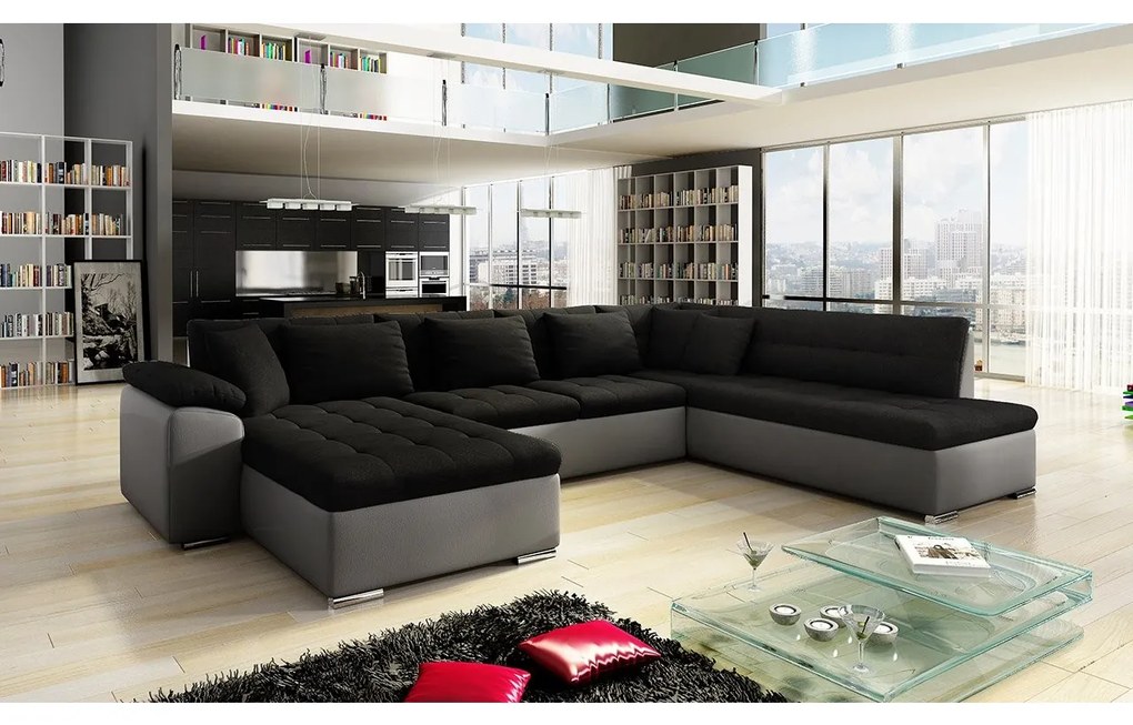 Rohová sedačka Tony s funkciou spania, Dostupné poťahy: Wave 05, Strana: Ľavá - U