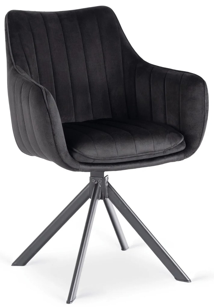 PROXIMA.store - Čalúnená otočná stolička MUMBAI FARBA: sivá