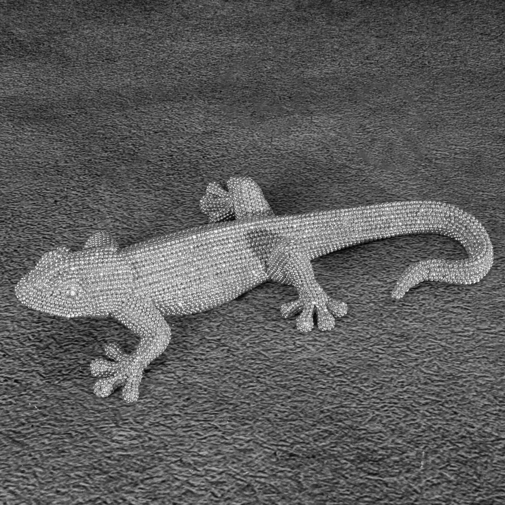 DEKORAČNÁ SOŠKA ELDO 15X12X6 CM STRIEBORNÁ