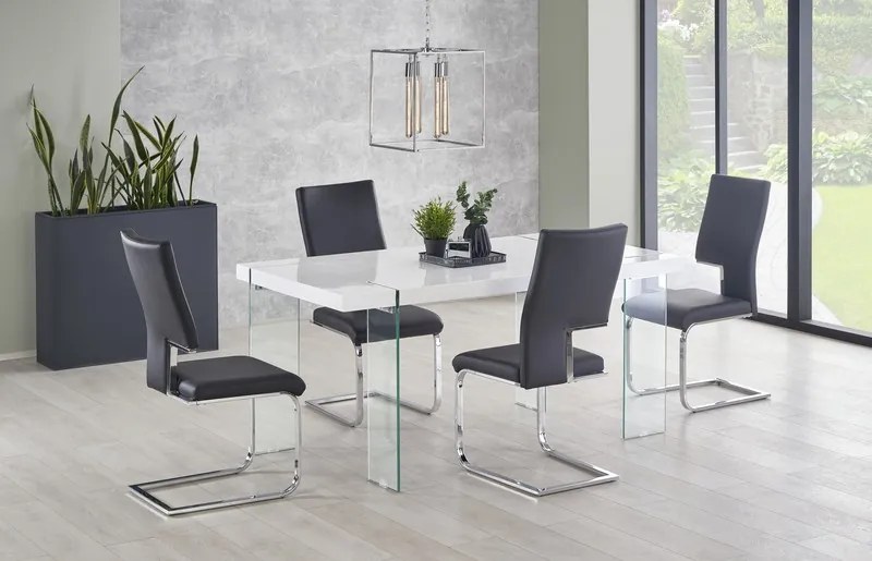 Moderný jedálenský stôl Milva, biely