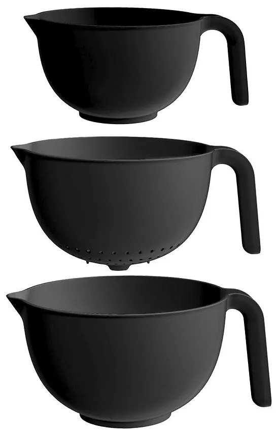 Súprava 2 misiek + cedidlo s rúčkou 3L  2L 1,5L grafit 10034392