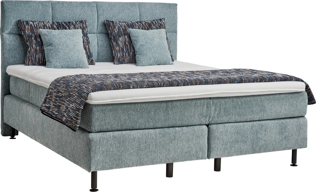 XXXLutz BOXSPRINGOVÁ POSTEĽ, 180/200 cm, svetlomodrá Beldomo - Sleep - Postele - 002873001202