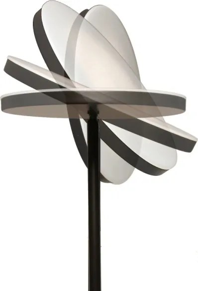 Stmievateľná LED stojacia lampa NORA LED/25W/230V 2200/3000/4000K + LED/5W 3000K čierna + diaľkové ovládanie