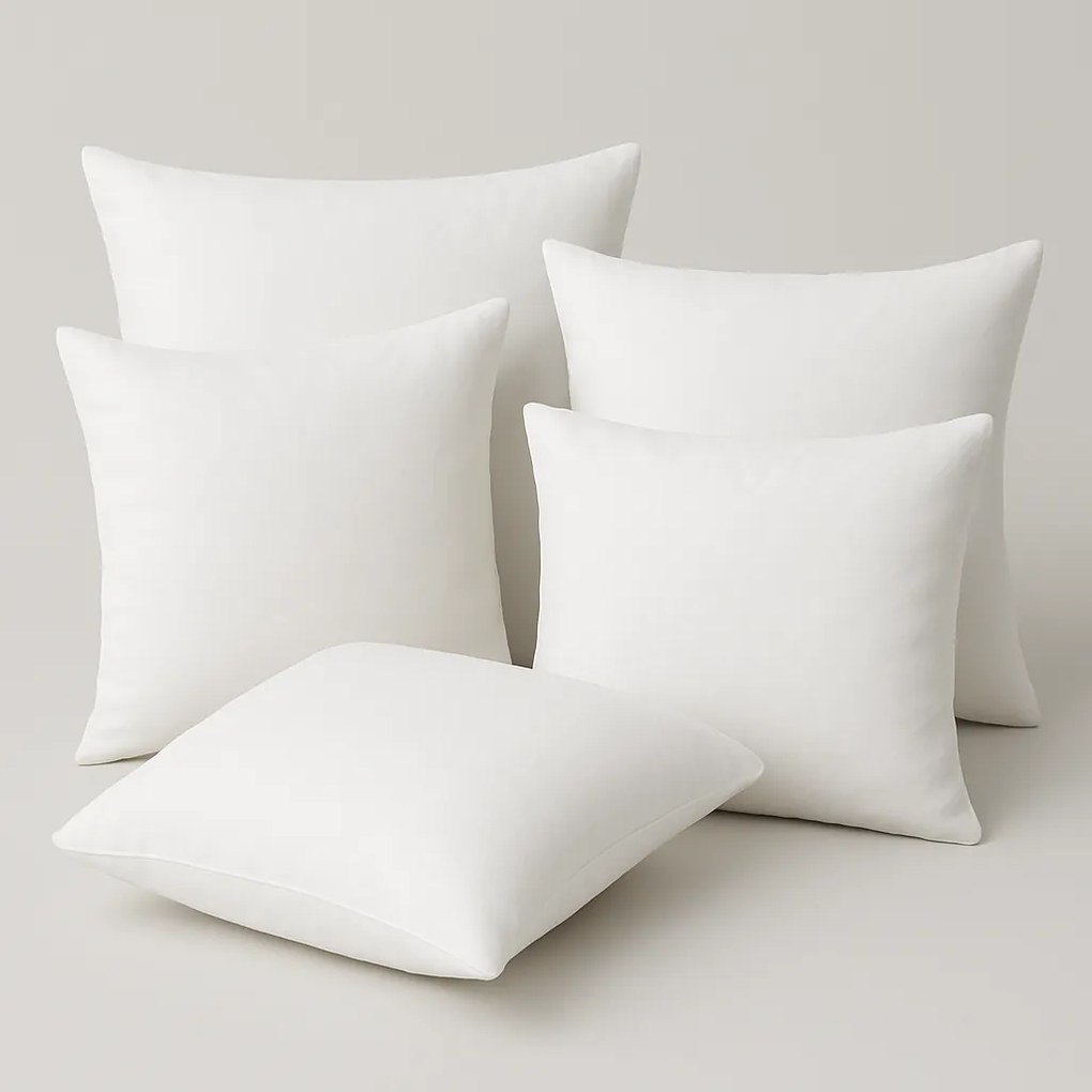 INTERMEDIC SK Akciové balenie 5 bielych mikrovláknových vankúšov 40x40 cm